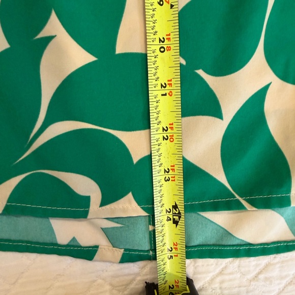 Umgee Green Leaf Print Ruffle Sleeve Blouse Medium - Picture 11 of 11